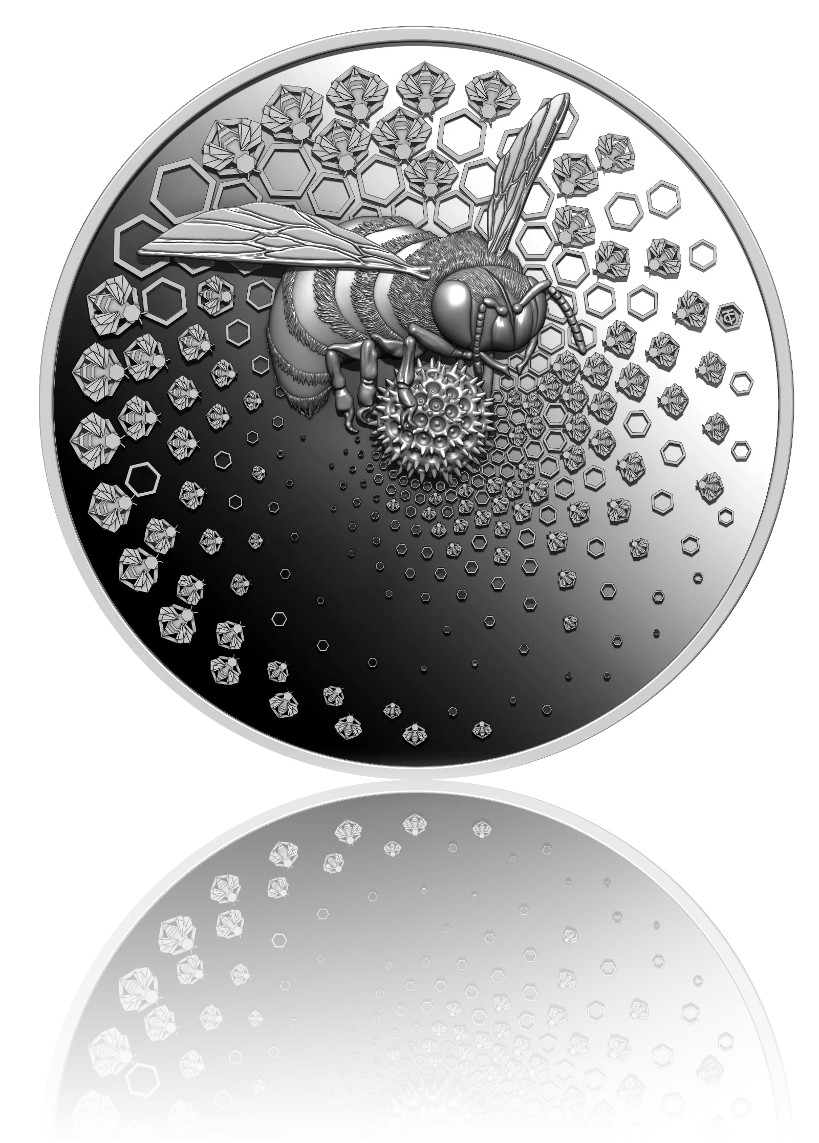 ÉNTOMA 2023 | BIENE 1 OZ 9999 SILBERMÜNZE Ultra-Hochrelief Proof like