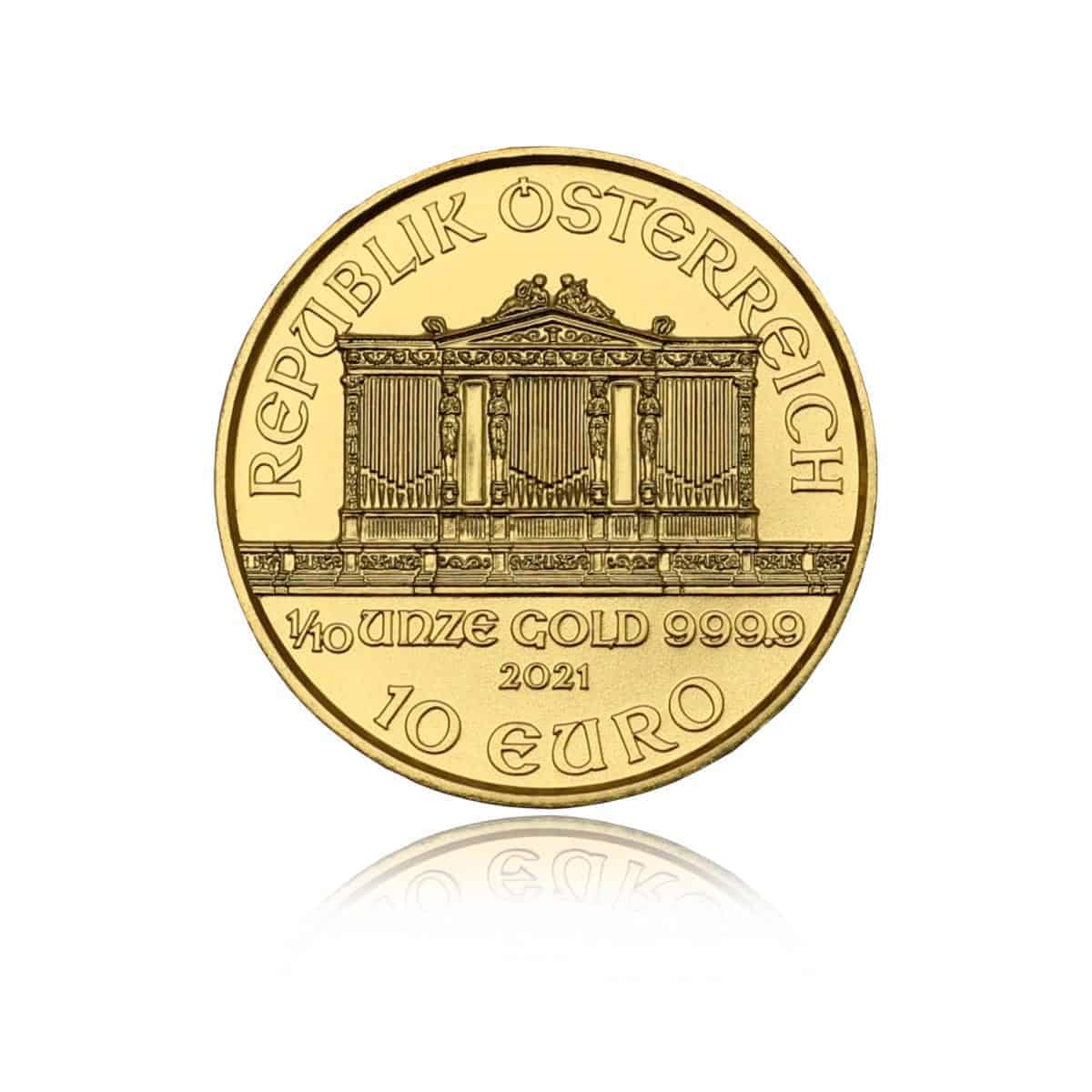 Goldmünze 1/10oz Wiener Philharmoniker bei Goldreserven kaufen
