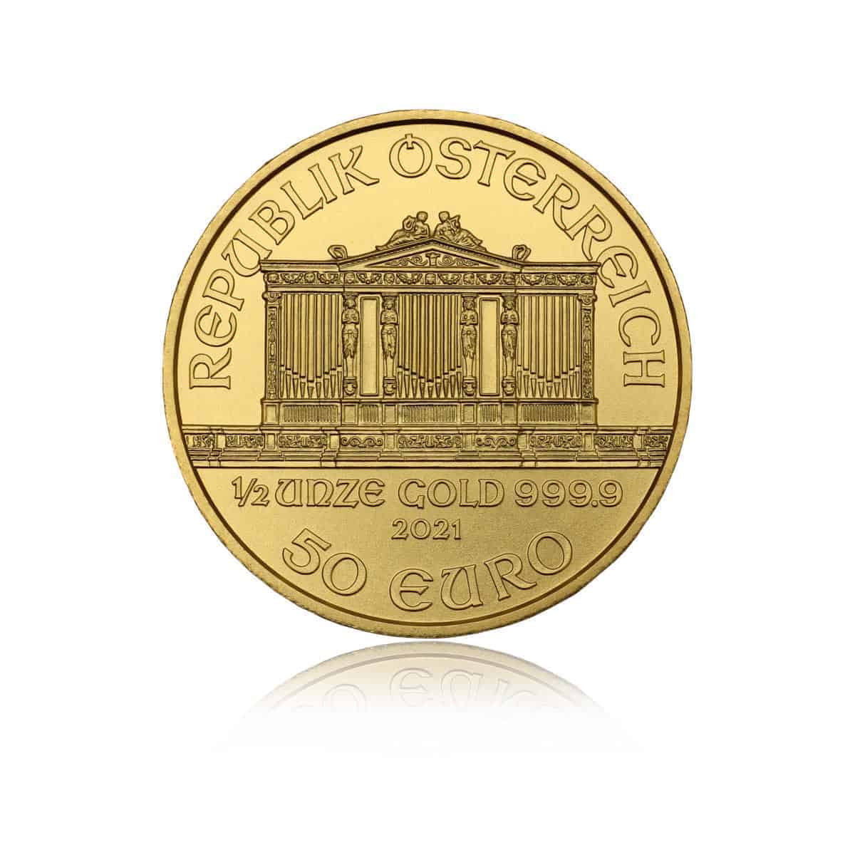 Goldmünze 1/2oz Wiener Philharmoniker bei Goldreserven kaufen