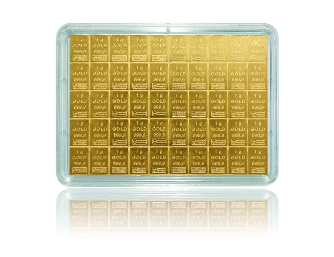 Goldtafel 50g (Combi Bar) bei Goldreserven kaufen