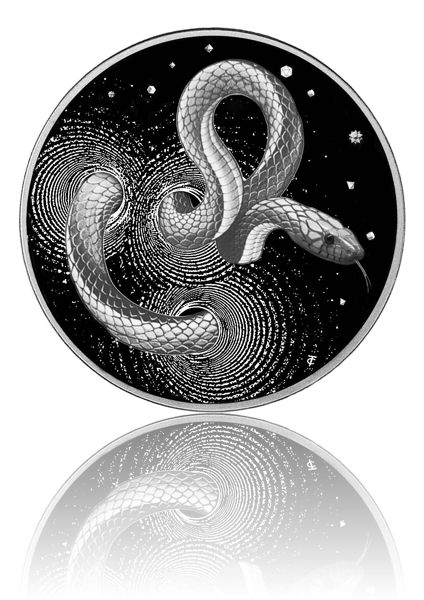 HERPETON 2024 | SNAKE 2 OZ 9999 SILBERMÜNZE Ultra-Hochrelief Proof