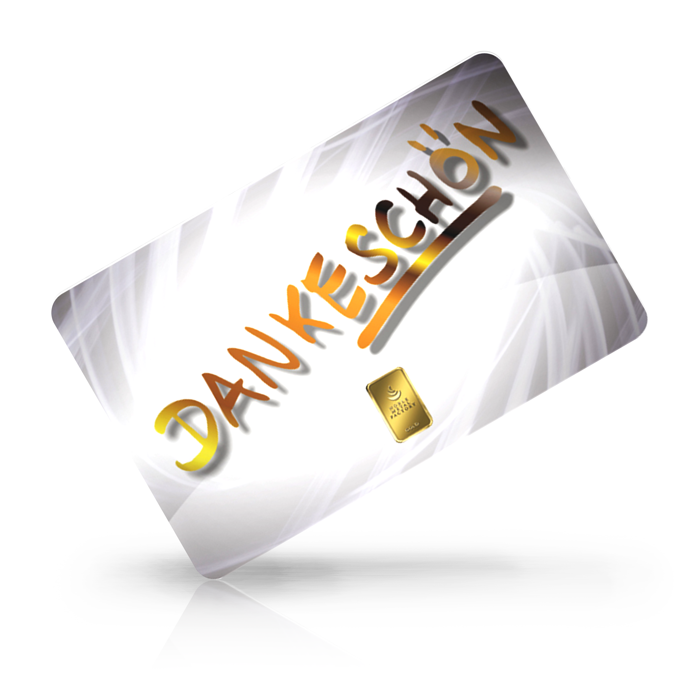 Danke - Goldener Dank bei Goldreserven kaufen