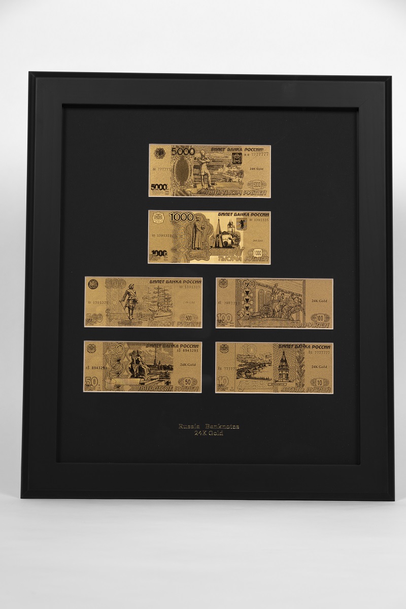 Goldbild Russland Set 24 Karat bei Goldreserven kaufen