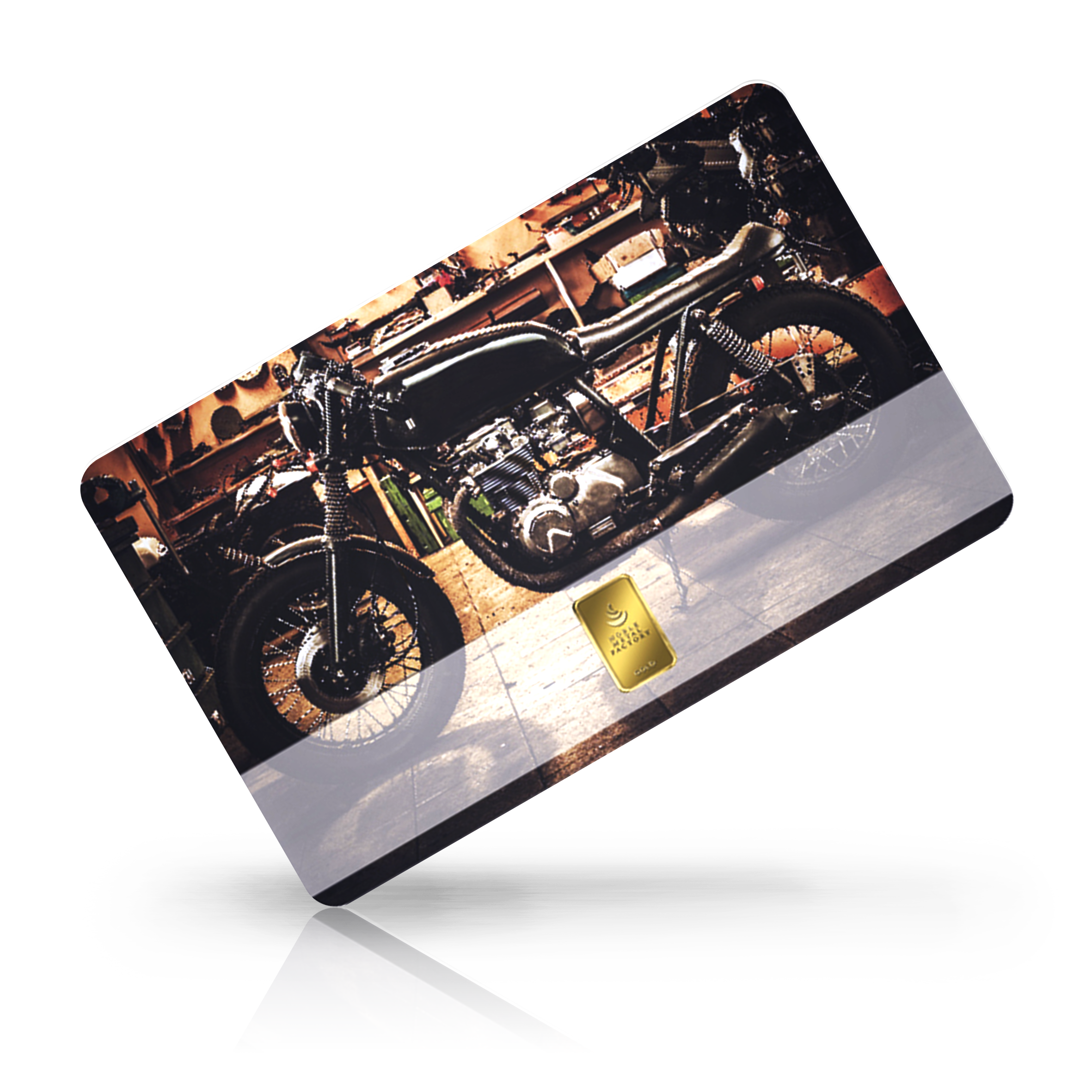 Schwarzes Motorrad bei Goldreserven kaufen