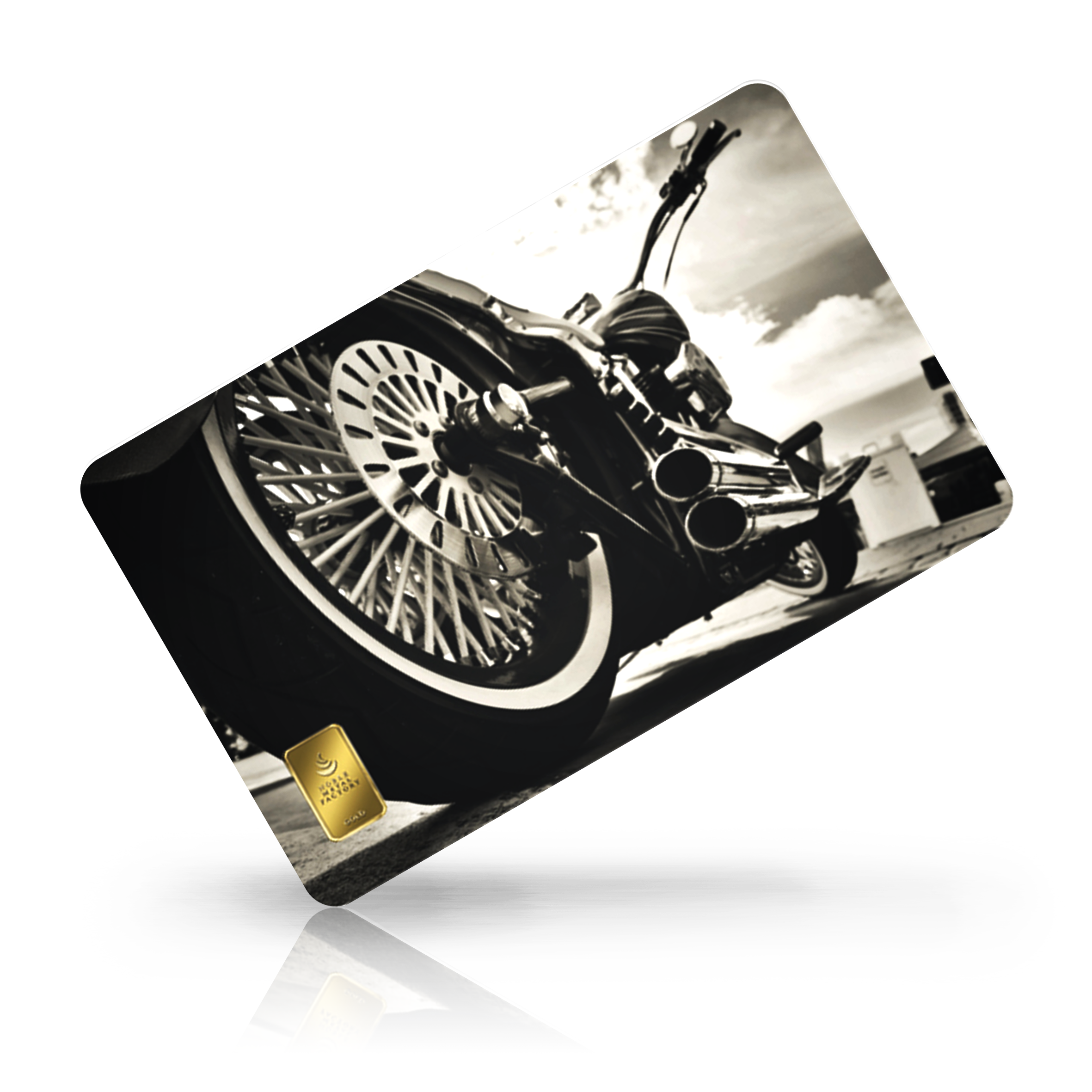 Motorrad schwarz weiß bei Goldreserven kaufen