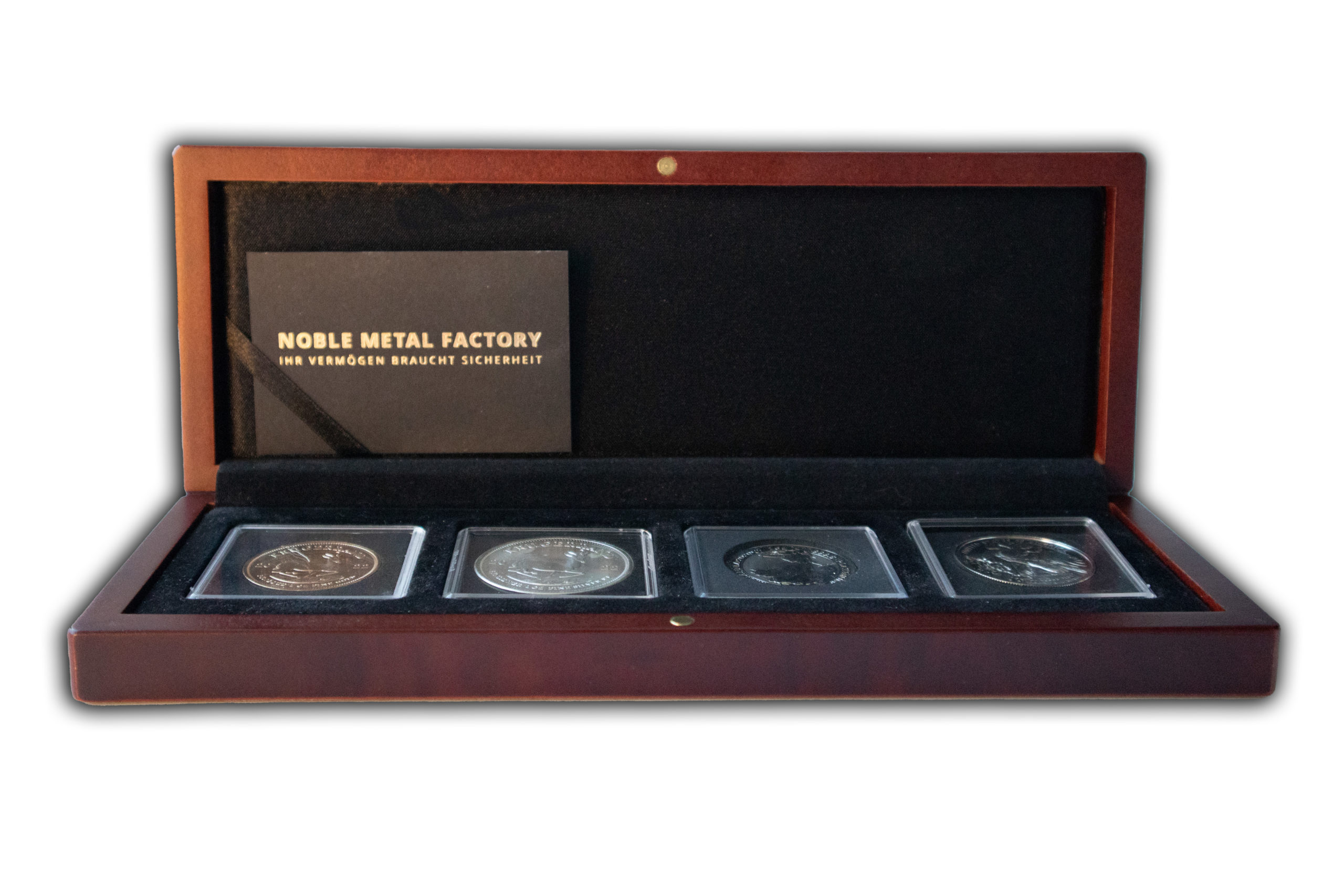 Etui 4er für quadratische Kapsel mit individueller Gravur