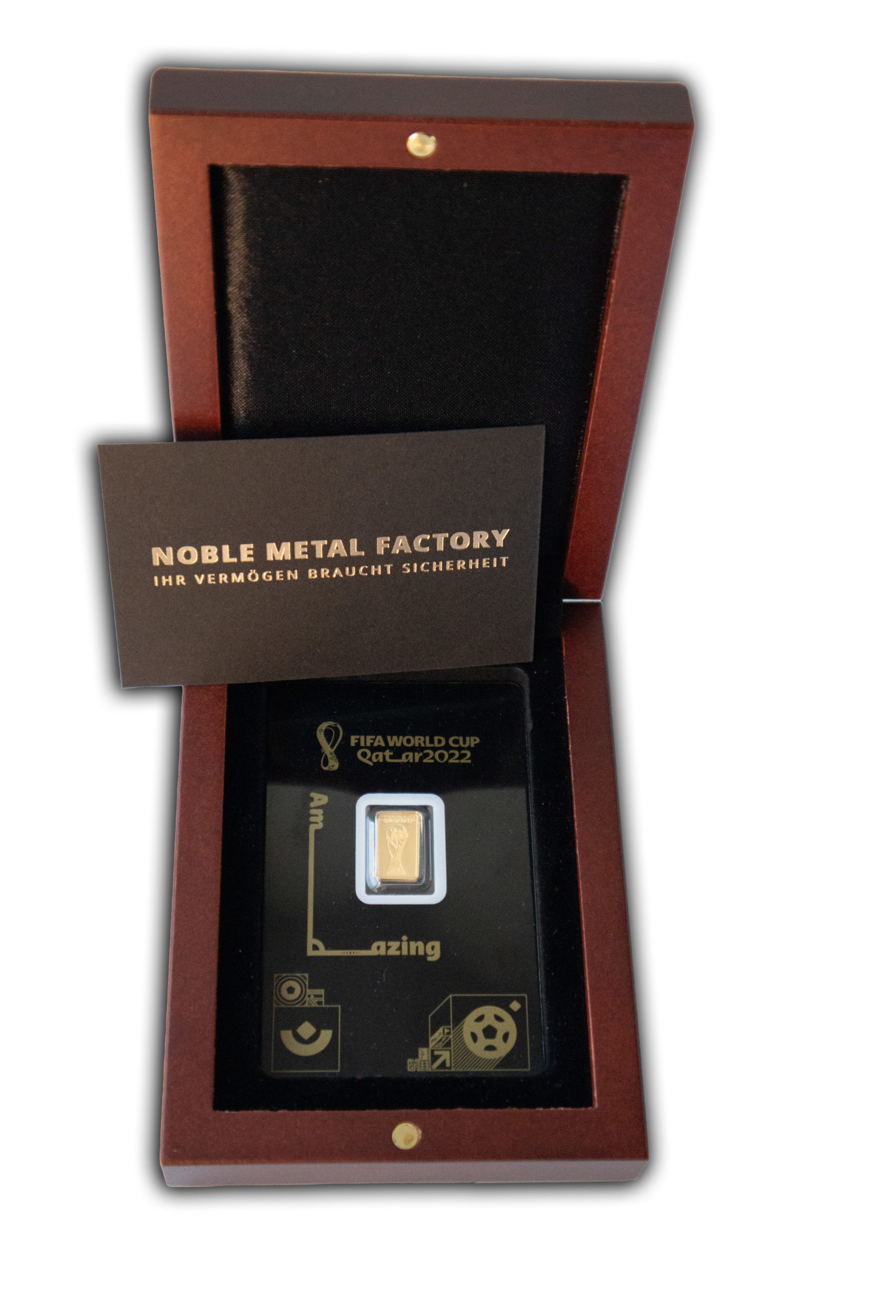 Etui 1er Goldbarren in Blisterverpackung mit individueller Gravur bei Goldreserven kaufen