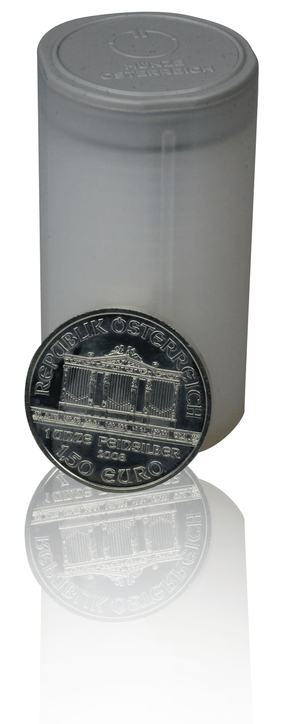 Silbermünzen-Tube Wiener Philharmoniker